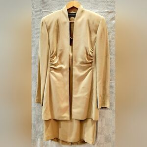 Dana Buchman Tan Jacket & Dress Set
